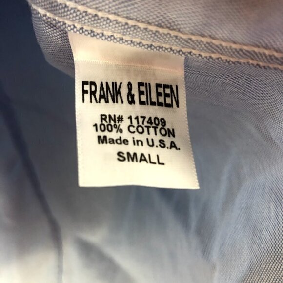 New Frank & Eileen Blue Button Down Shirt S - Picture 6 of 7